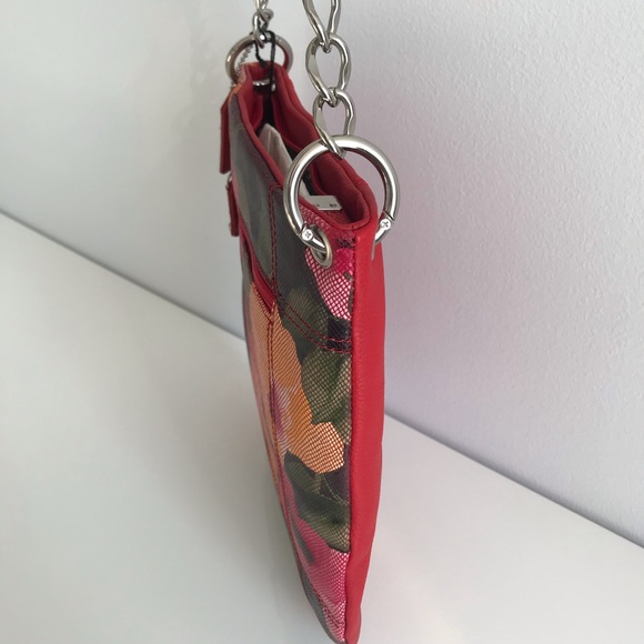 COPY - Soprano Spring Floral Print Motif Glazed Leather Convertible Crossbody B… - Picture 5 of 16